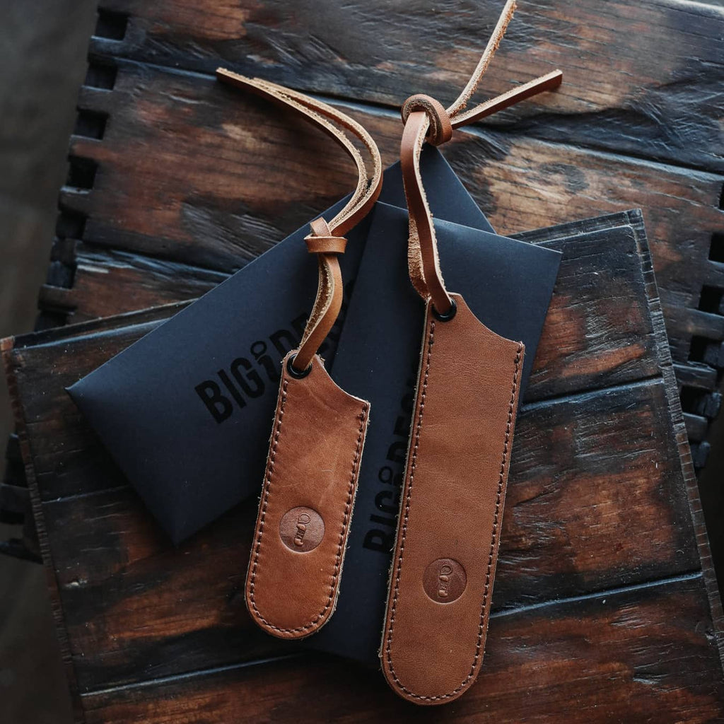 Big Idea Design LLC Leather Pen Case in Brown for Stylish Storage and Protection