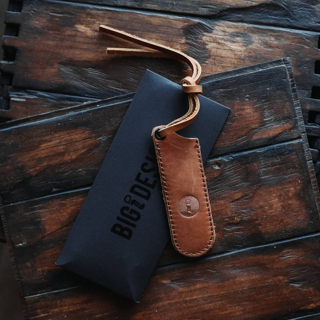 Big Idea Design LLC Leather Pen Sleeve in Brown for Stylish Pen Protection