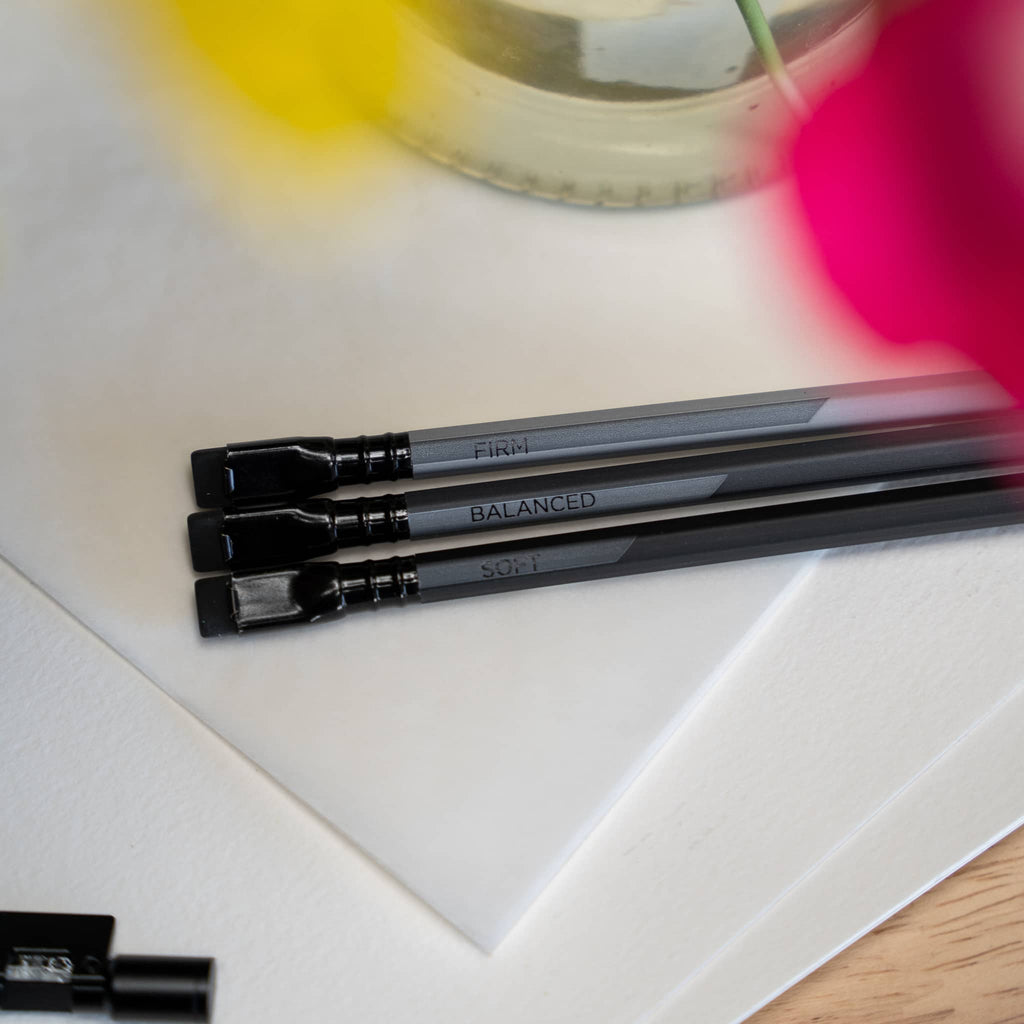 Set of Blackwing Neolucida pencils with firm balanced and soft graphite for detailed sketching